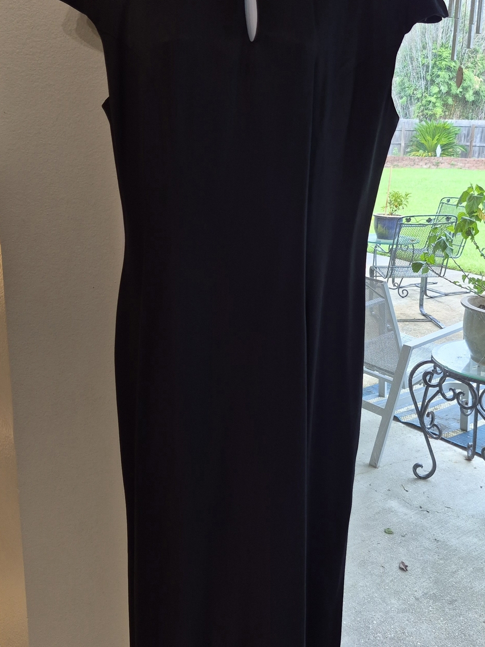 Hollywood Nites 1990s Black Cap-Sleeve Asian Women’s Dress, Sz 8-10